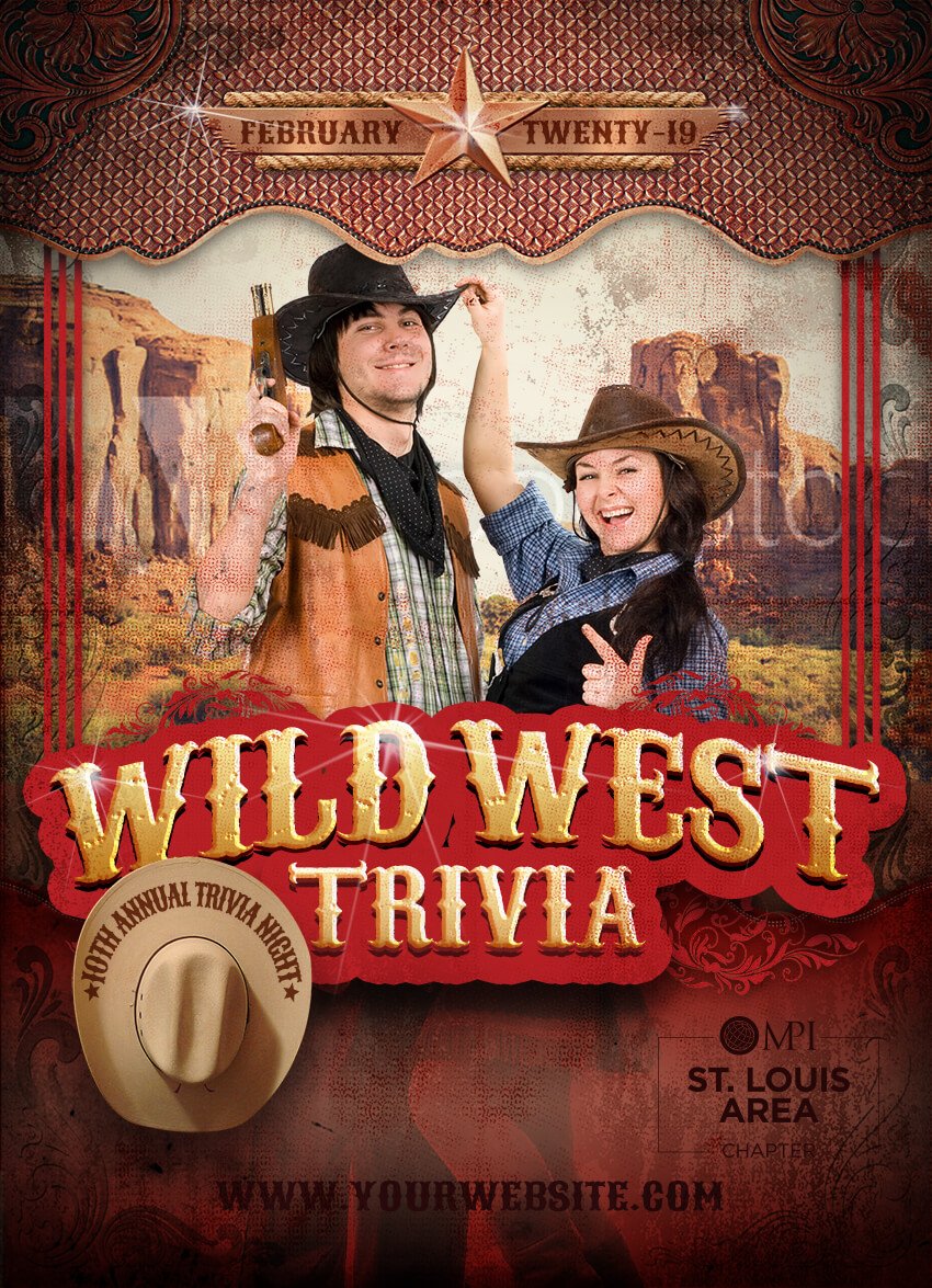 Wild-West-Print green screen poster prints